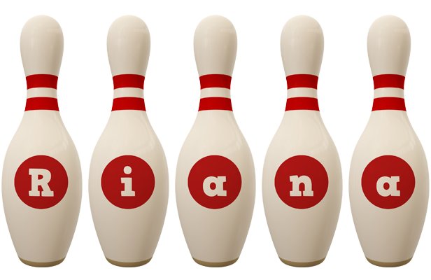 Riana bowling-pin logo