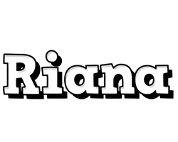 Riana snowing logo