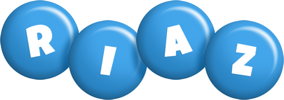 Riaz candy-blue logo