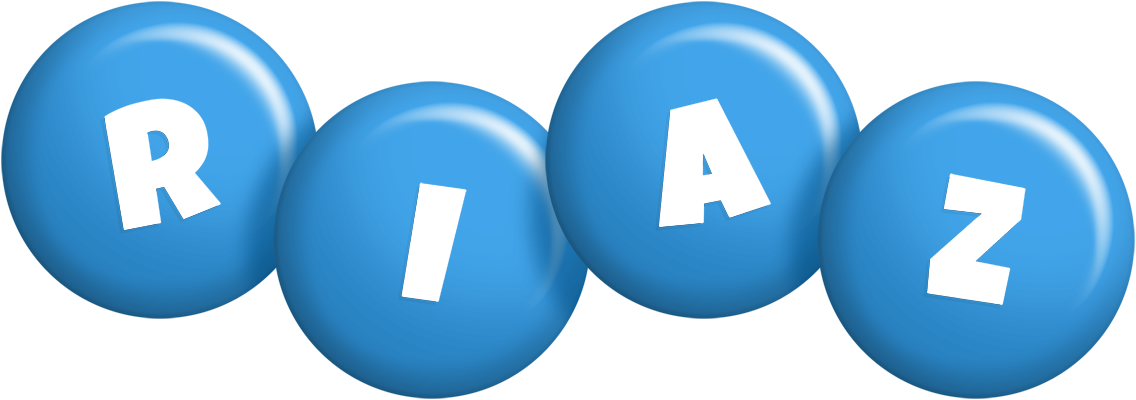 Riaz candy-blue logo
