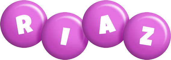 Riaz candy-purple logo