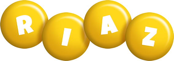 Riaz candy-yellow logo