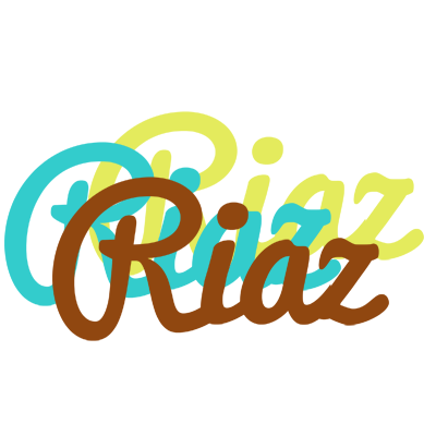 Riaz cupcake logo