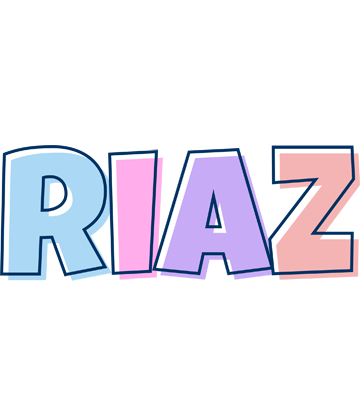 Riaz pastel logo