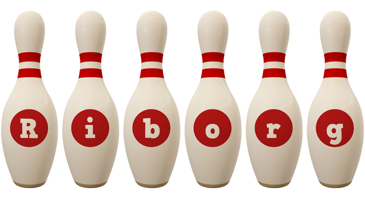 Riborg bowling-pin logo