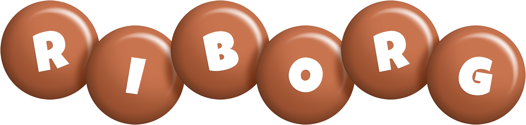 Riborg candy-brown logo
