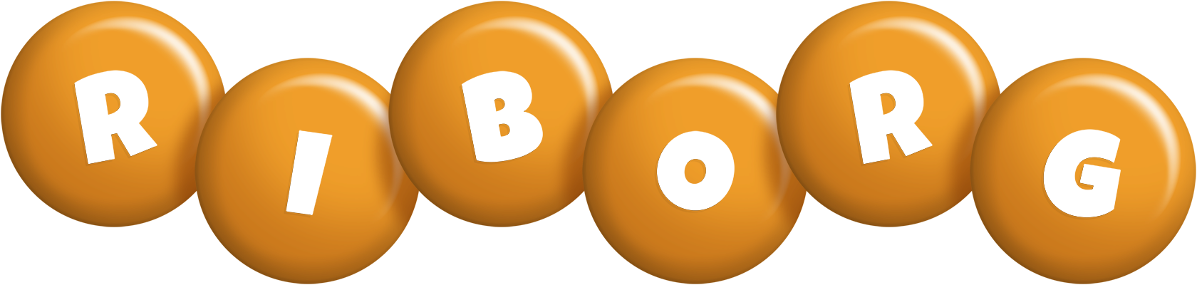 Riborg candy-orange logo