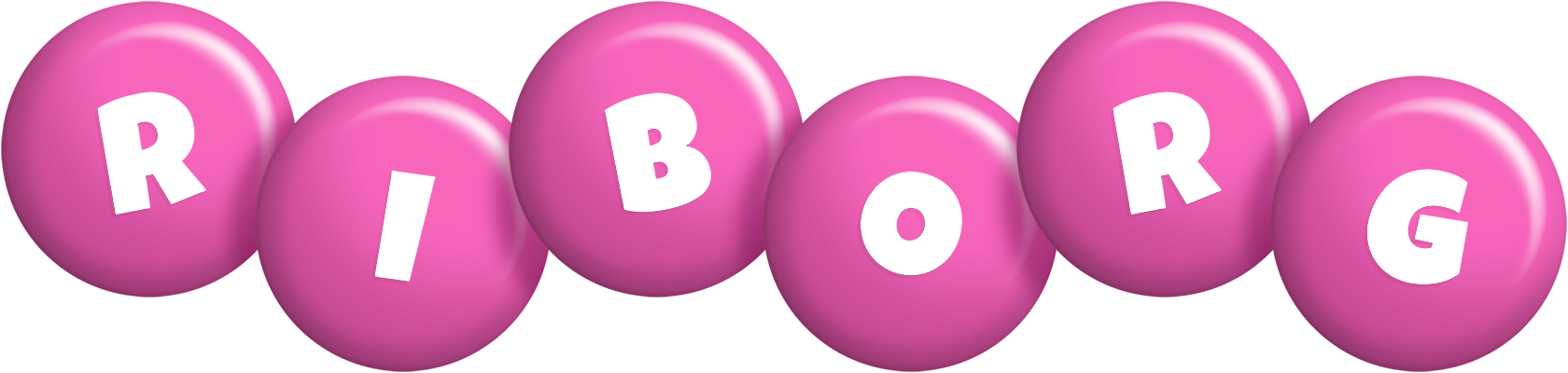 Riborg candy-pink logo