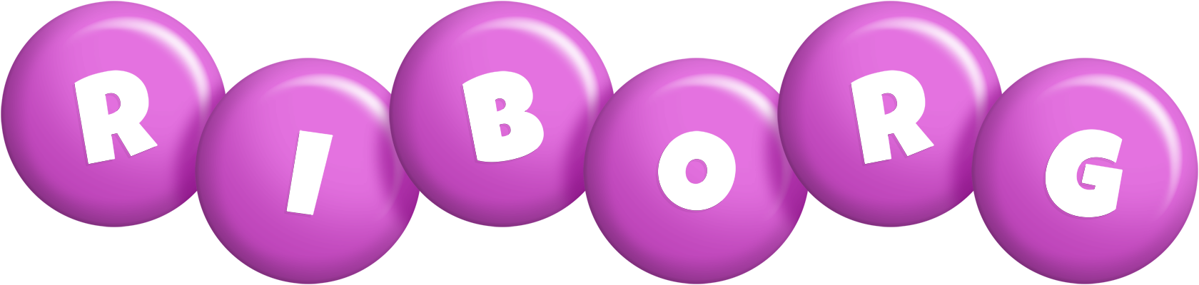 Riborg candy-purple logo