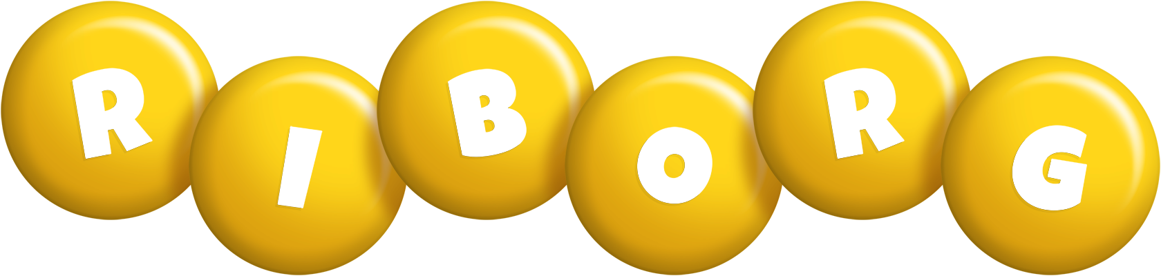 Riborg candy-yellow logo