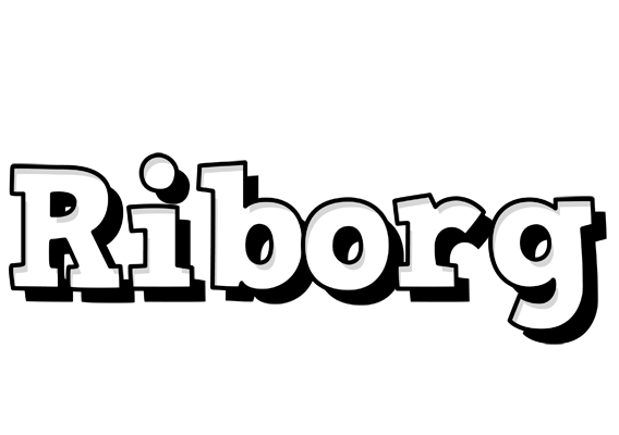 Riborg snowing logo