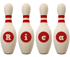 Rica bowling-pin logo