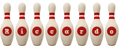 Riccardo bowling-pin logo