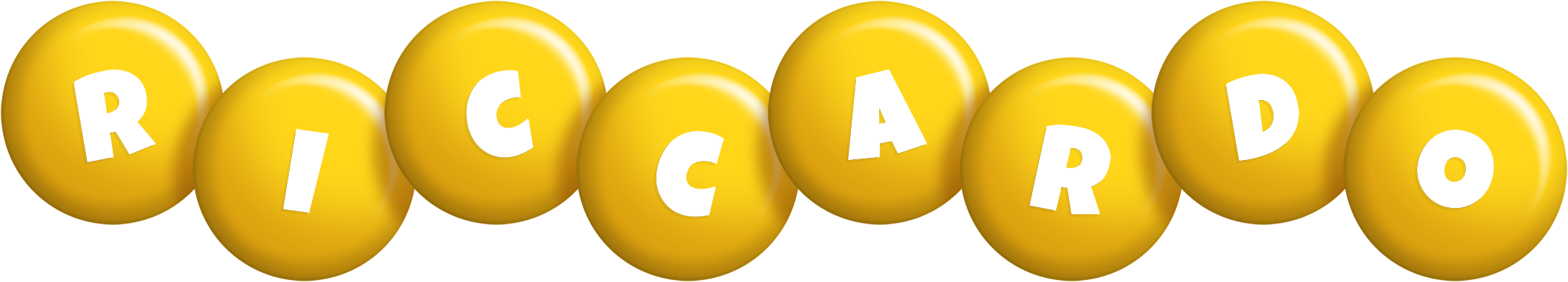 Riccardo candy-yellow logo