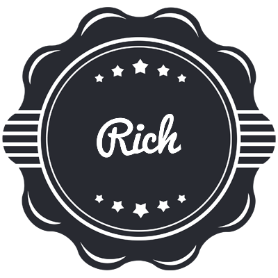 Rich badge logo
