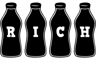 Rich bottle logo
