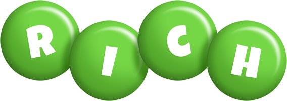 Rich candy-green logo