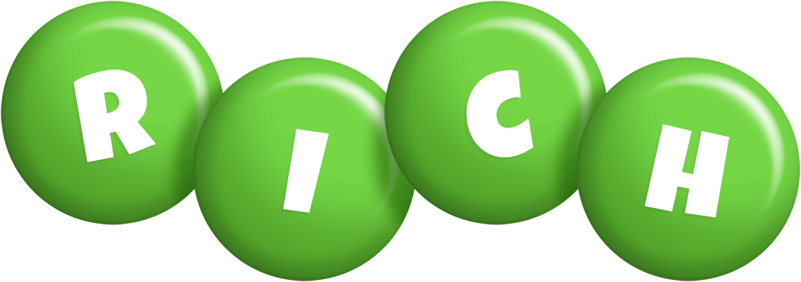 Rich candy-green logo