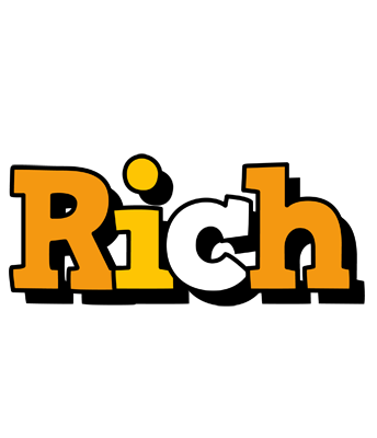 Rich cartoon logo