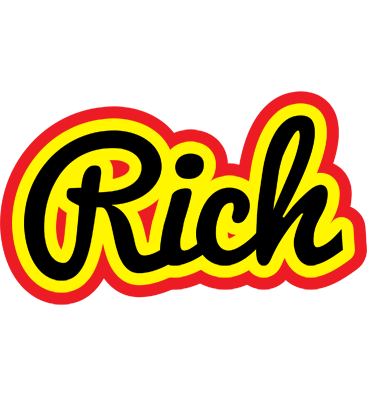 Rich flaming logo