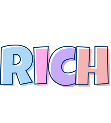 Rich pastel logo