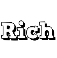 Rich snowing logo