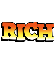 Rich sunset logo