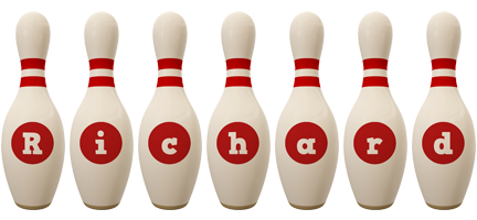 Richard bowling-pin logo