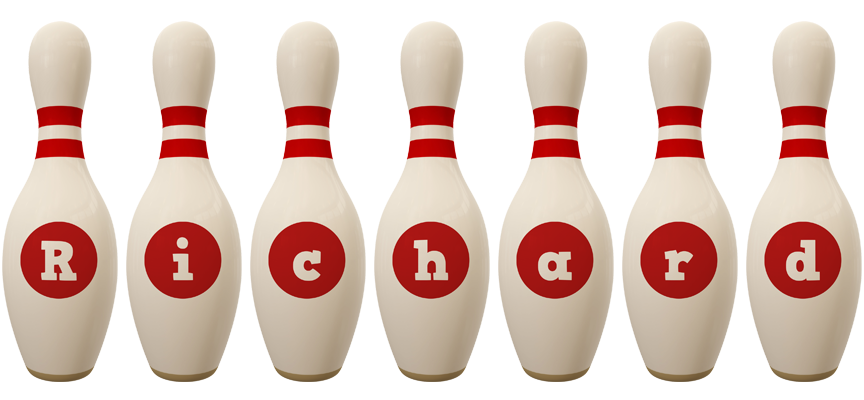 Richard bowling-pin logo