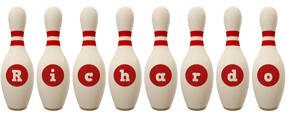 Richardo bowling-pin logo
