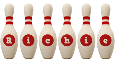 Richie bowling-pin logo