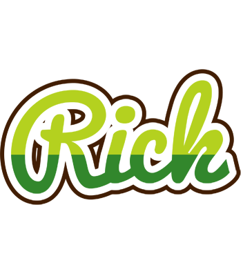 Rick golfing logo