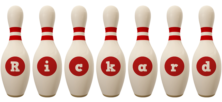 Rickard bowling-pin logo