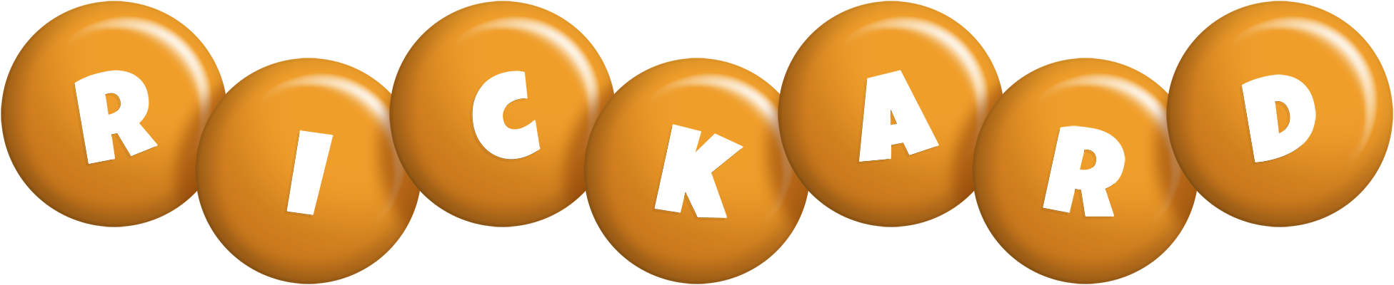 Rickard candy-orange logo