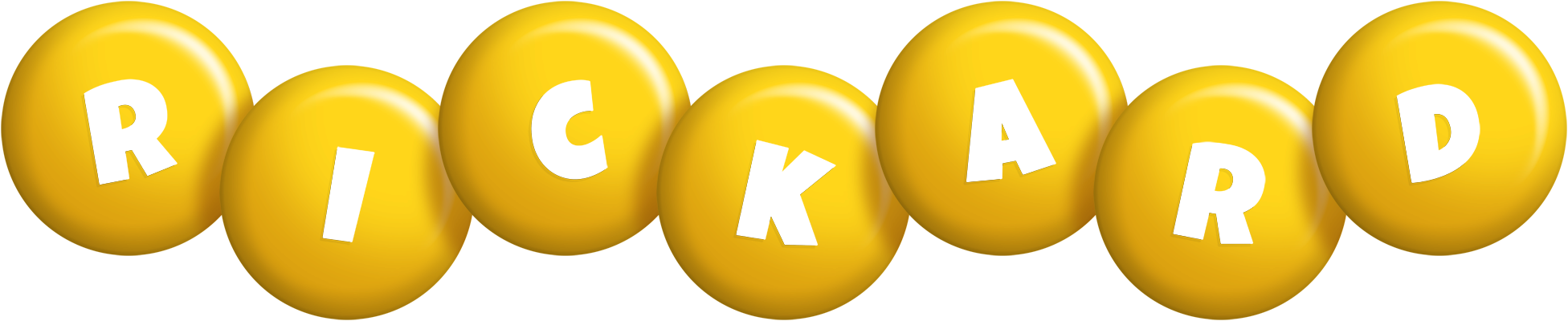 Rickard candy-yellow logo