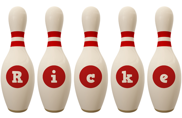 Ricke bowling-pin logo