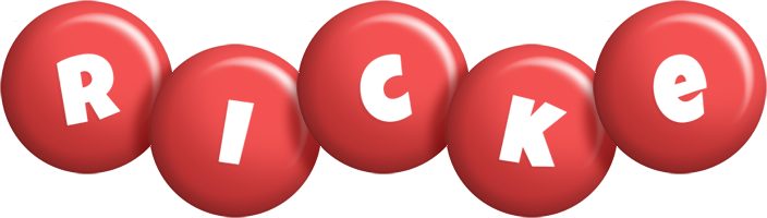 Ricke candy-red logo