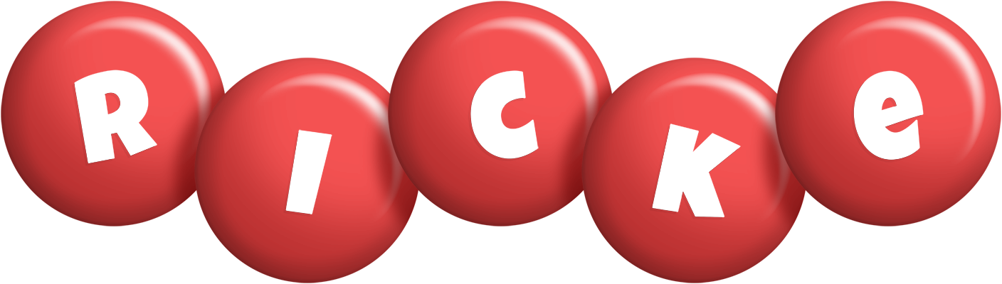 Ricke candy-red logo