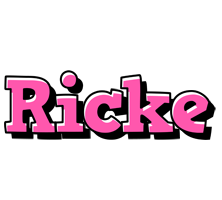 Ricke girlish logo