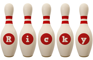 Ricky bowling-pin logo