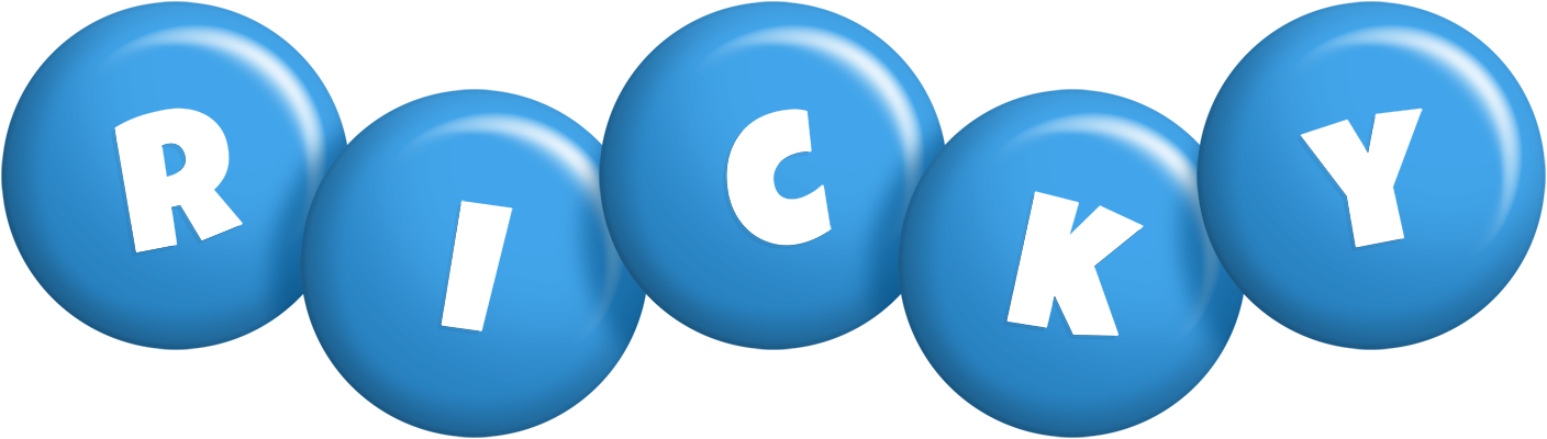 Ricky candy-blue logo