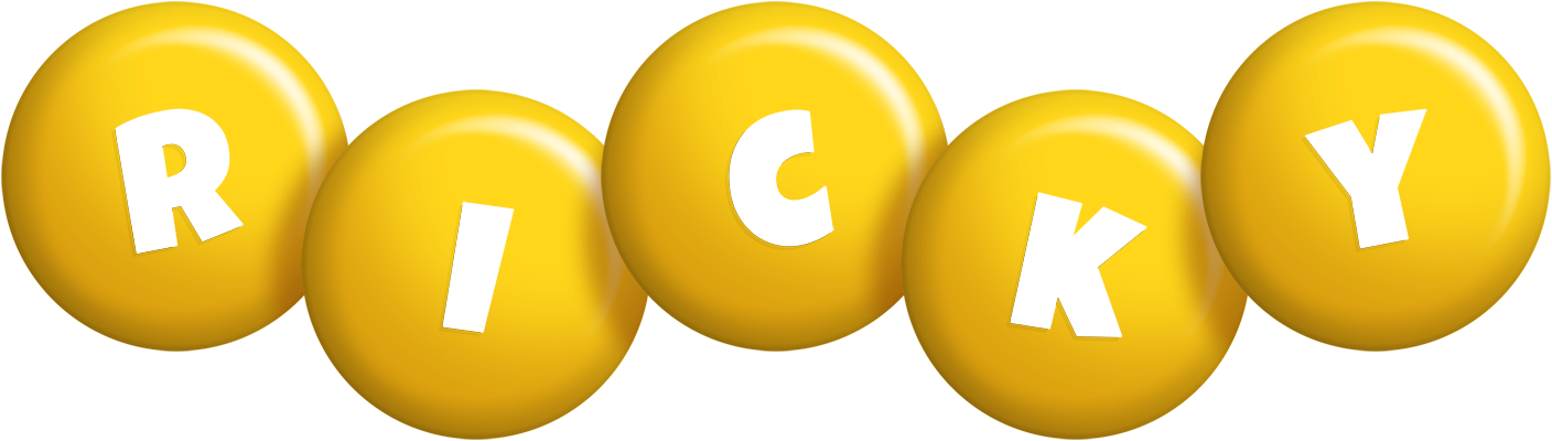 Ricky candy-yellow logo