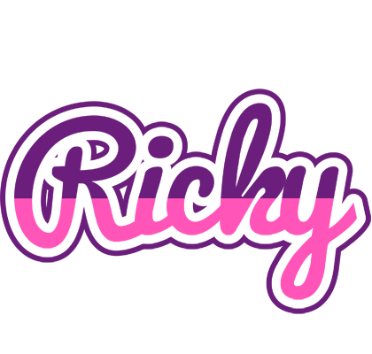 Ricky cheerful logo
