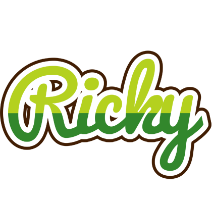 Ricky golfing logo