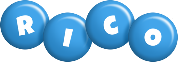 Rico candy-blue logo