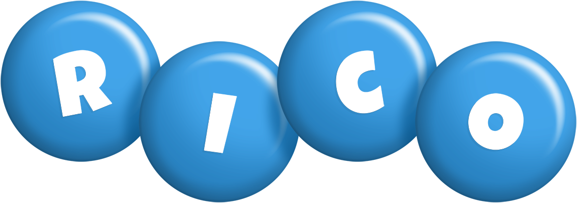 Rico candy-blue logo