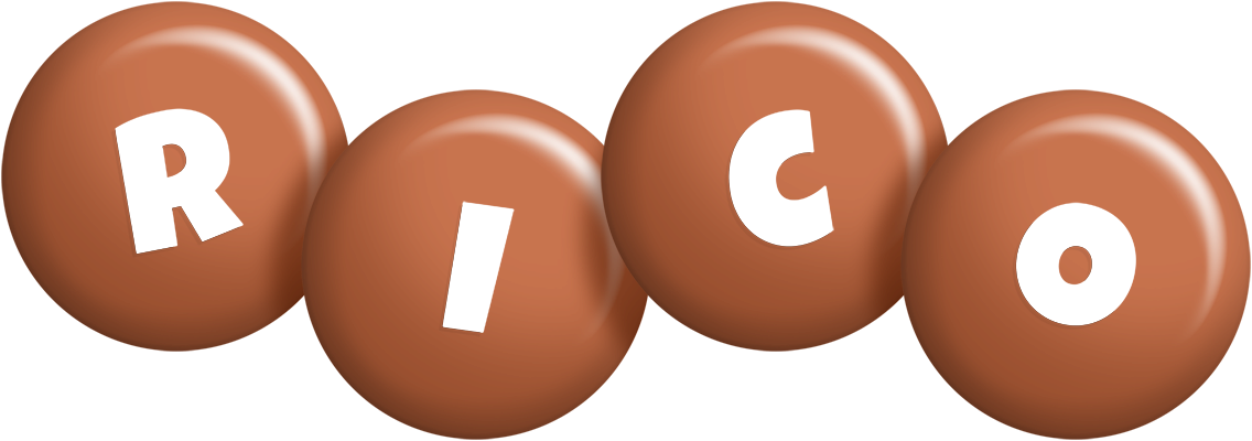 Rico candy-brown logo