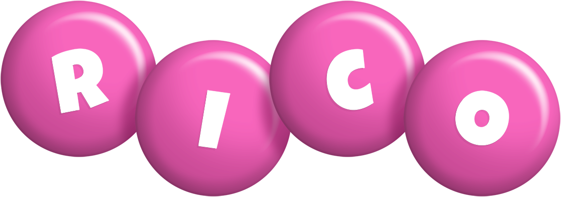 Rico candy-pink logo