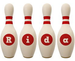 Rida bowling-pin logo