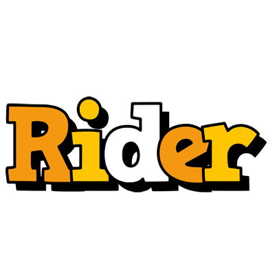 Rider cartoon logo
